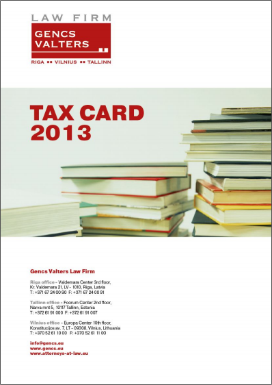 Baltic Tax Card: Corporate Income Tax in Latvia, Lithuania, Estonia CIT rate in Baltics